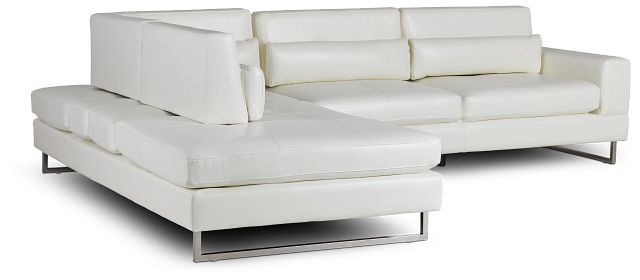 Alec White Micro Left Chaise Sectional (1)