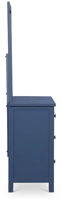 Charleston Dark Blue Dresser & Mirror