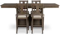 Heron Cove Light Tone High Table & 4 Barstools