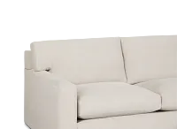 Hudson Beige Fabric Small Right Chaise Sectional