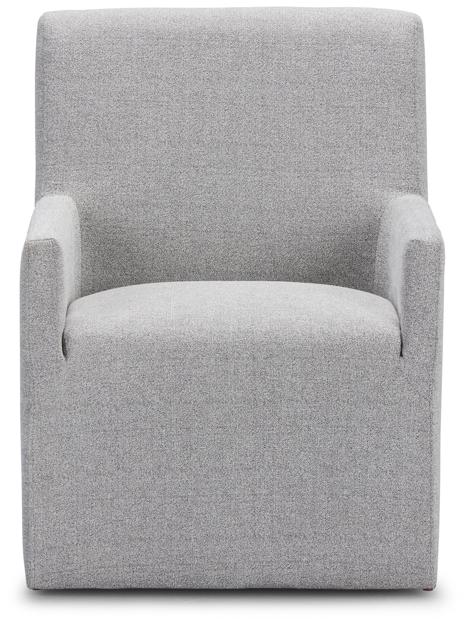 Auburn Light Gray Castored Skirted Arm Chair