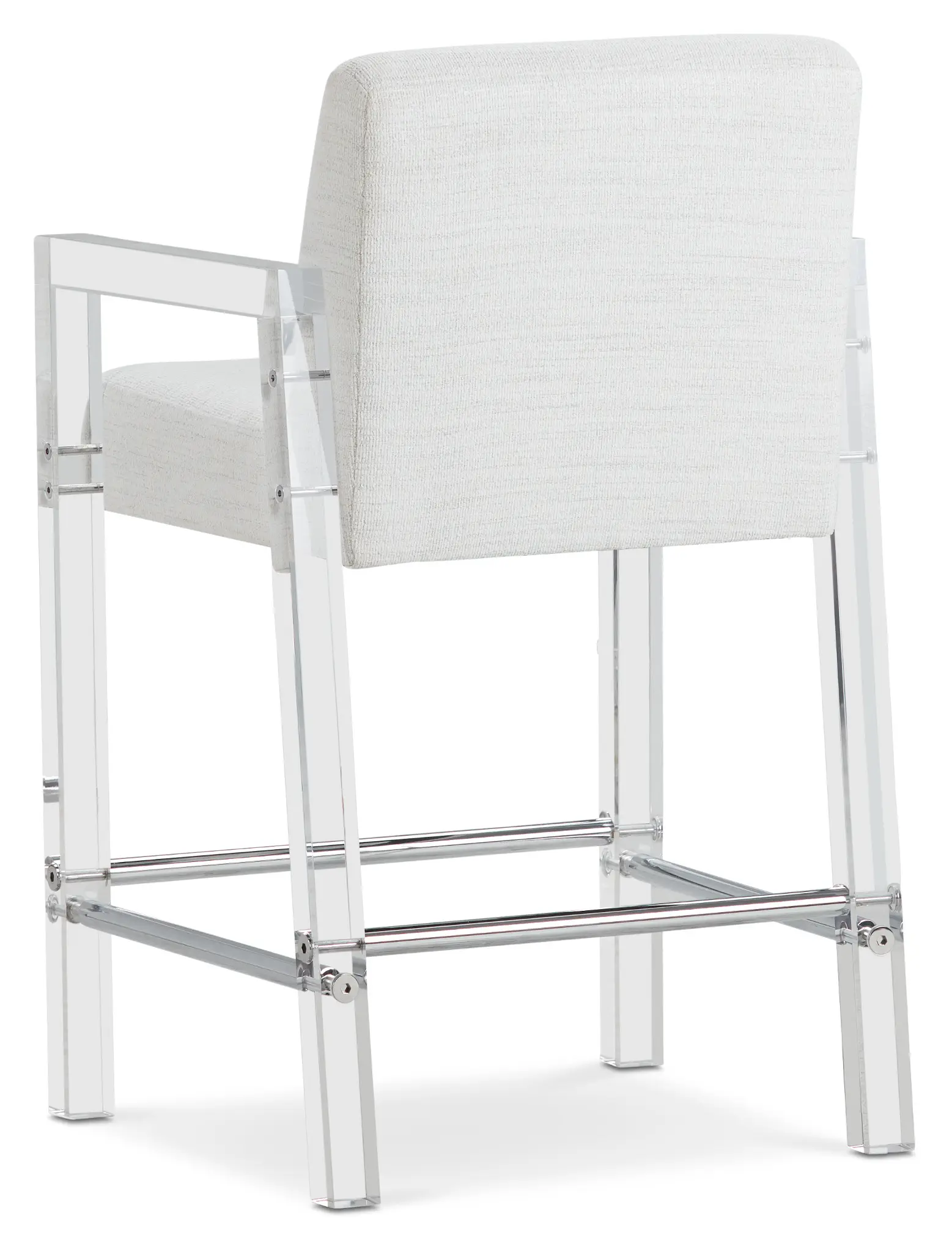 Ocean Drive Whiteacrylic 24" Upholstered Barstool Ocean Drive Whiteacrylic 24" Upholstered Barstool