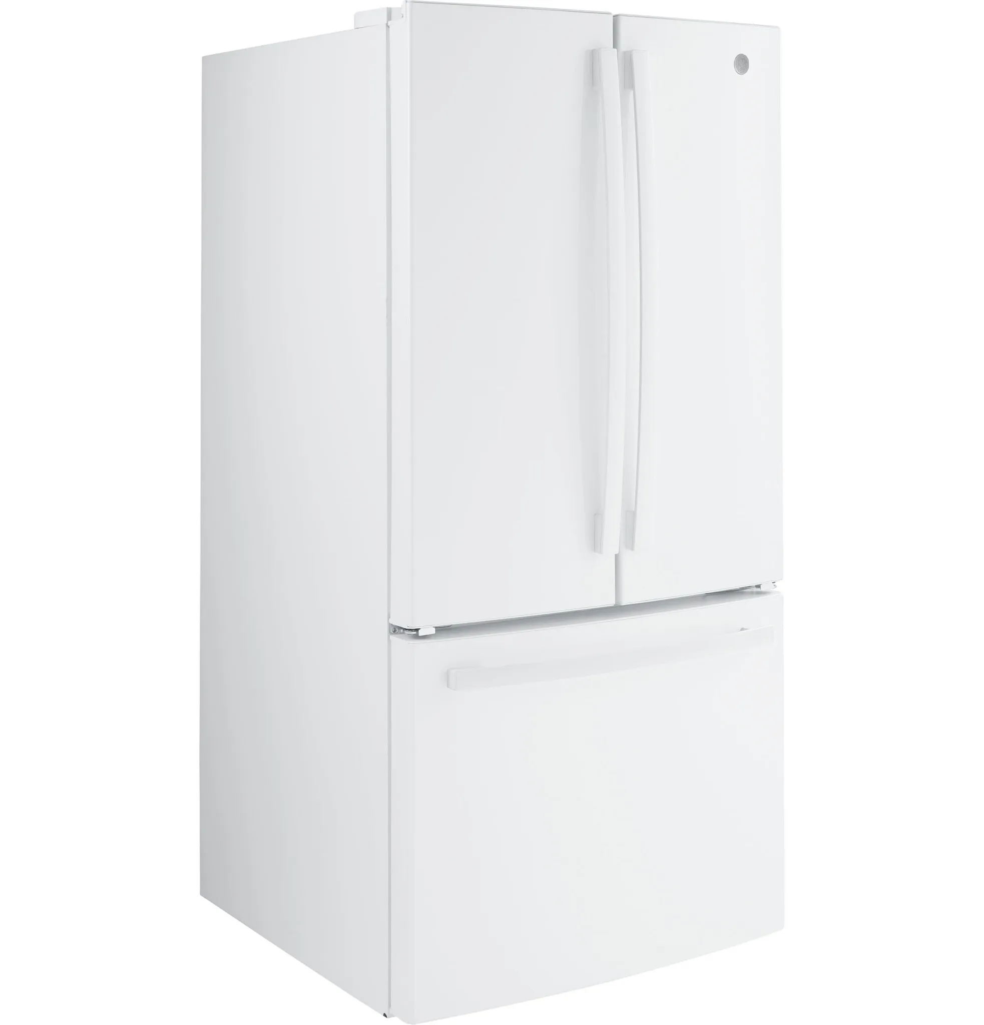 Ge 19 Series White Bottom Freezer Refrigerator