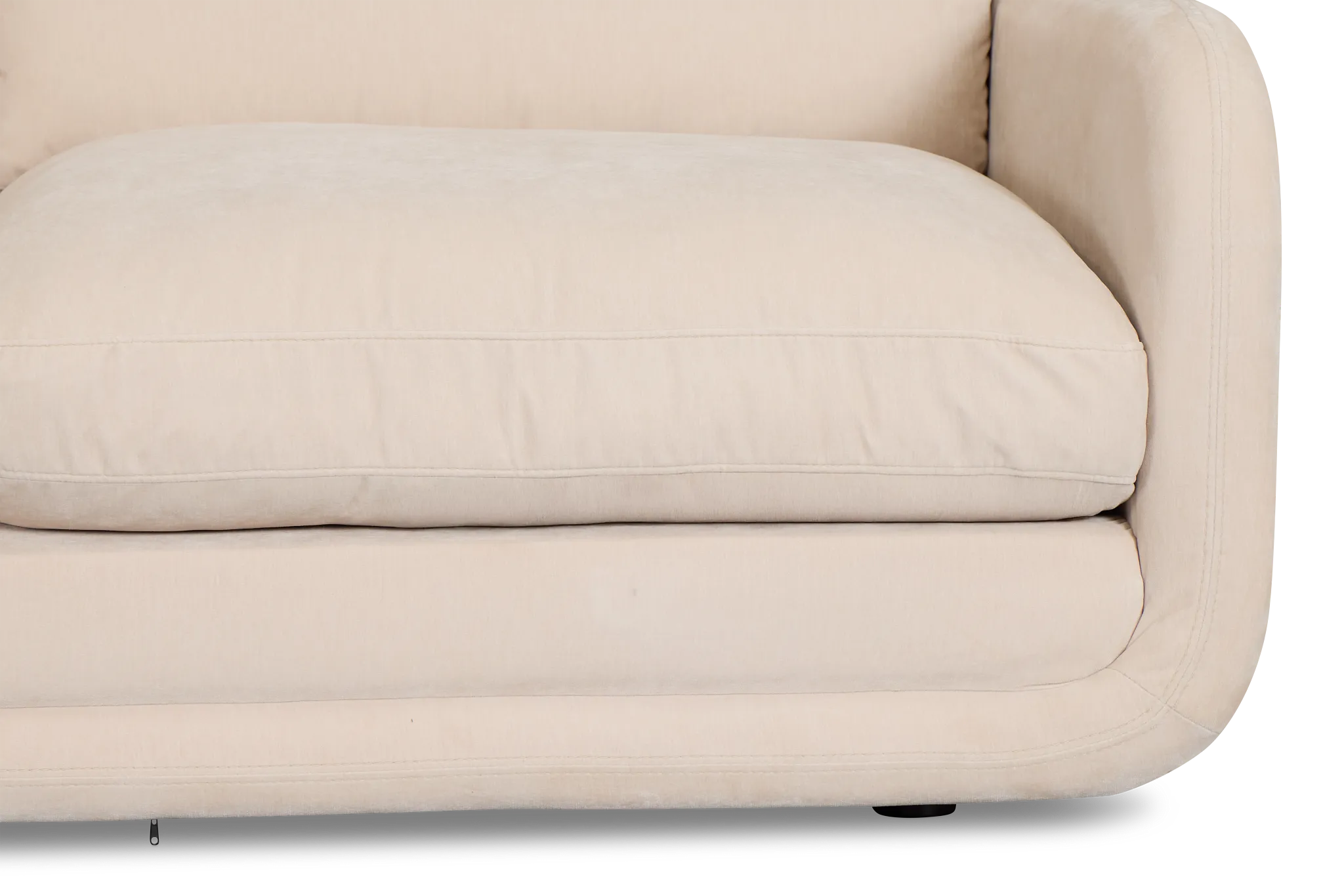 Jules Ivory Velvet Sofa