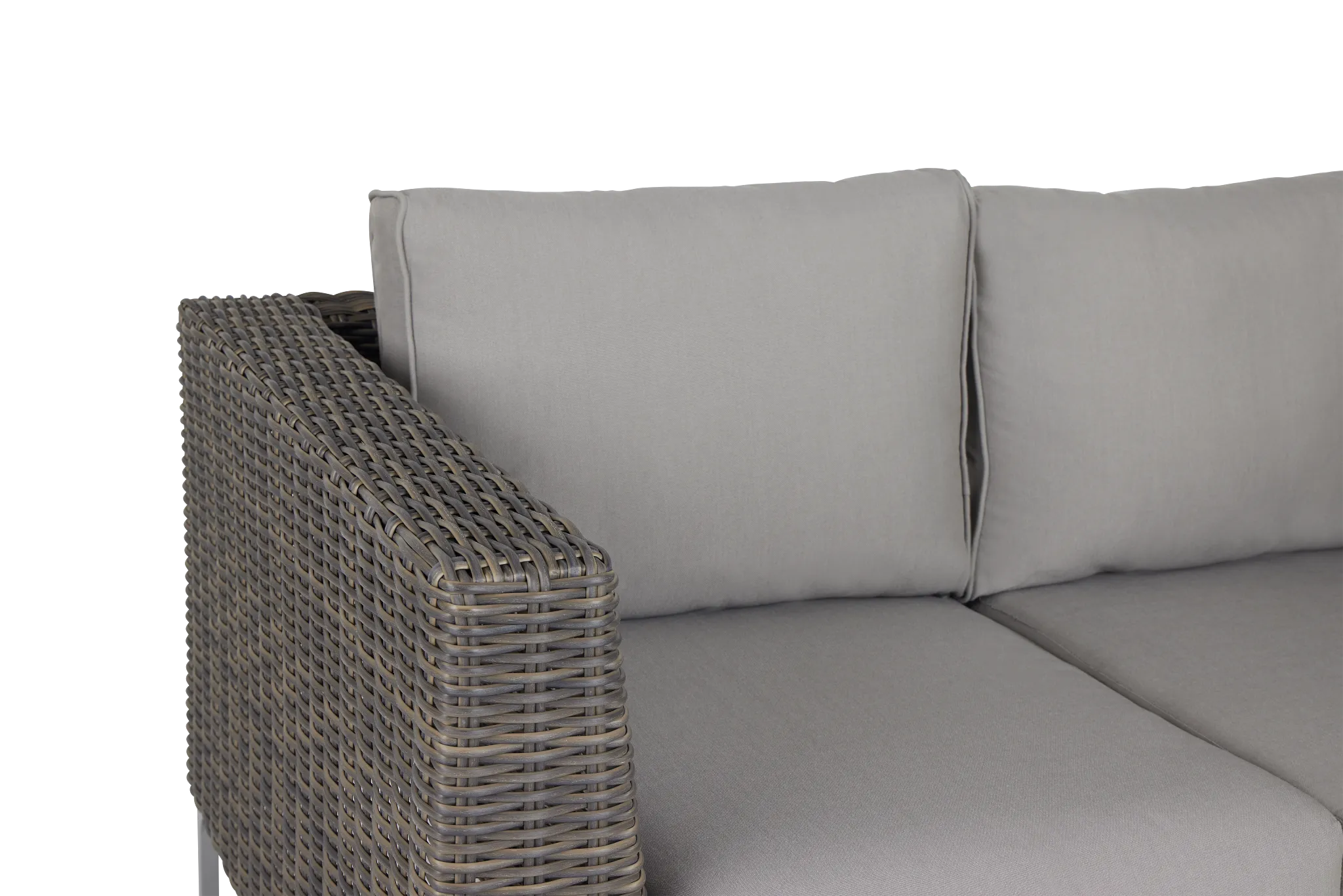 Tulum Gray Woven Sofa W/ 3 Cushion