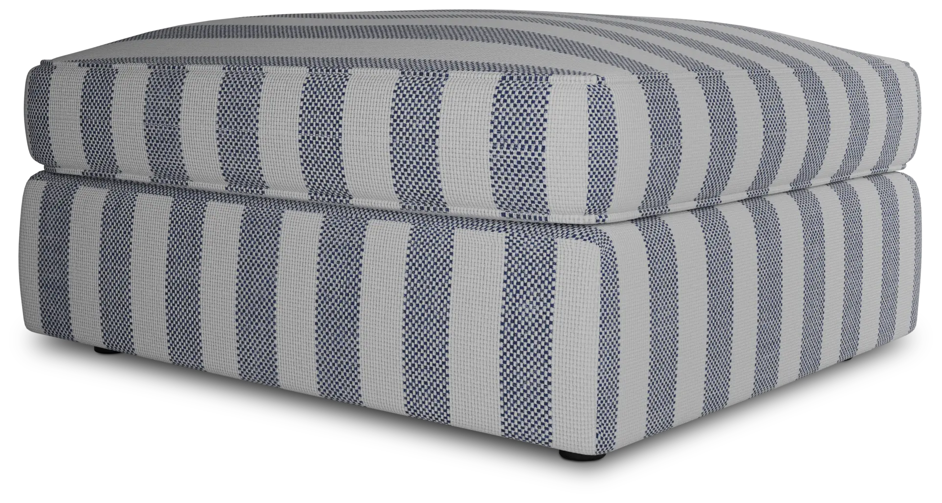 Siesta Sea Lane Dark Blue Fabric Ottoman Siesta Sea Lane Dark Blue Fabric Ottoman