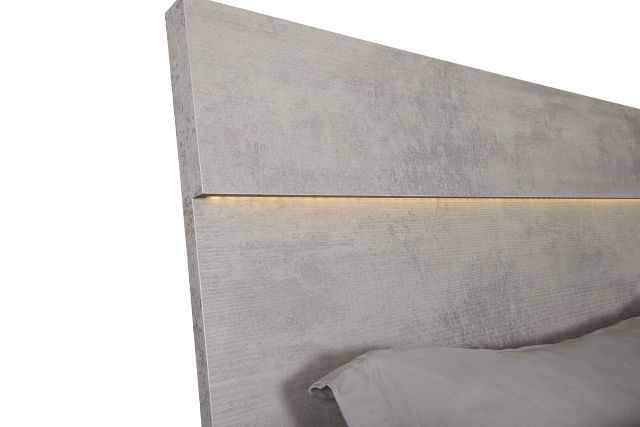 Pomona Gray Panel Bed