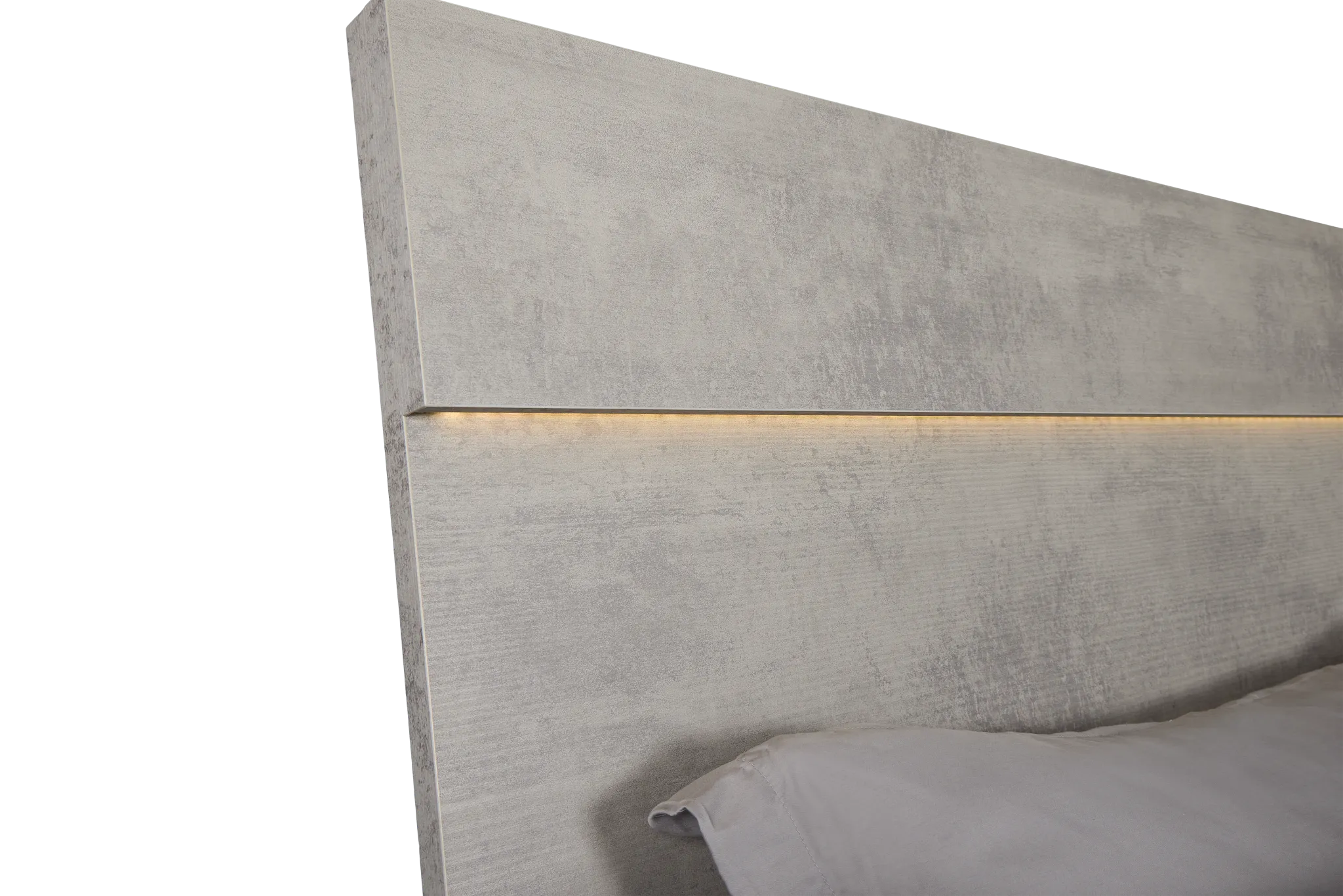 Pomona Gray Panel Bed