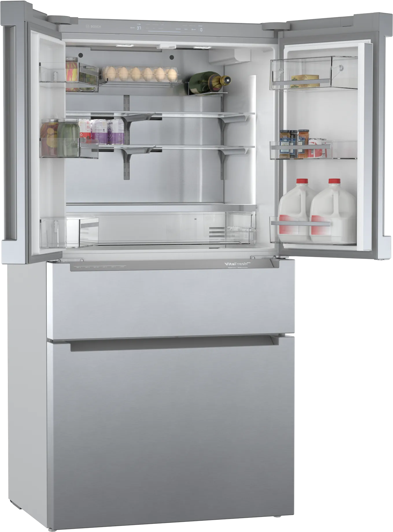 Bosch 800 Series Stainless Steel 36" French Door Refrigerator