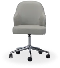 Paige Light Gray Swivel Desk Chair