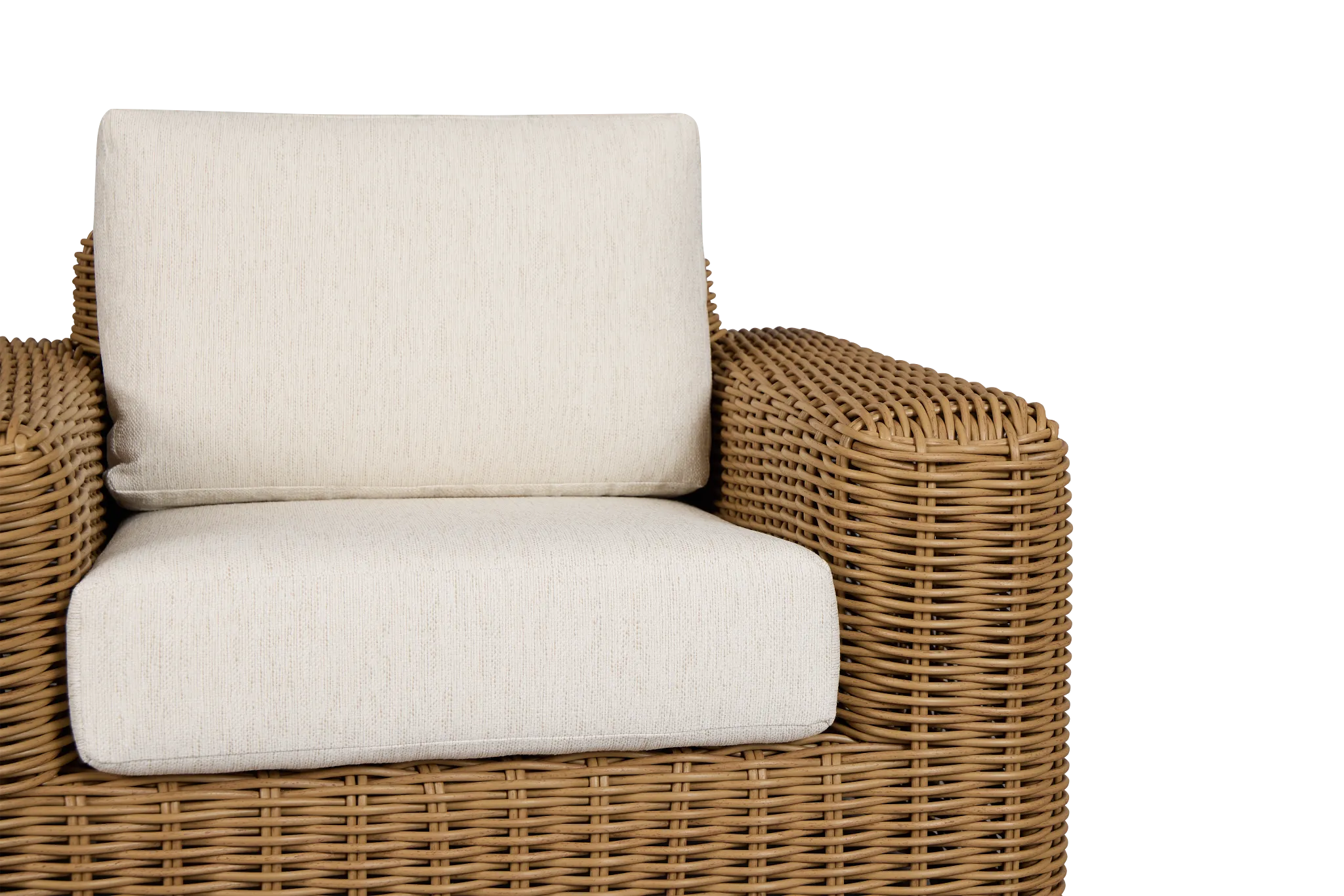 Mallorca Brown Chair With Light Beige Cushions