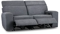 Callum Dark Gray Fabric 2-piece Modular Power Reclining Sofa