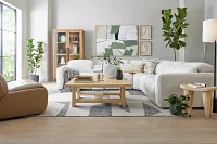 Ronnie Brown Lthr/vinyl Power Recliner With Power Headrest