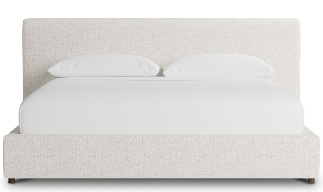 Grayton Natural Beauty Beige 44" Upholstered Platform Bed