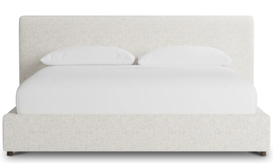 Grayton Natural Beauty Beige 44" Upholstered Platform Bed