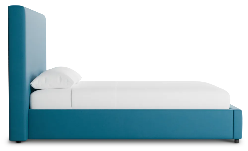 Grayton Joya Teal 54" Upholstered Platform Bed