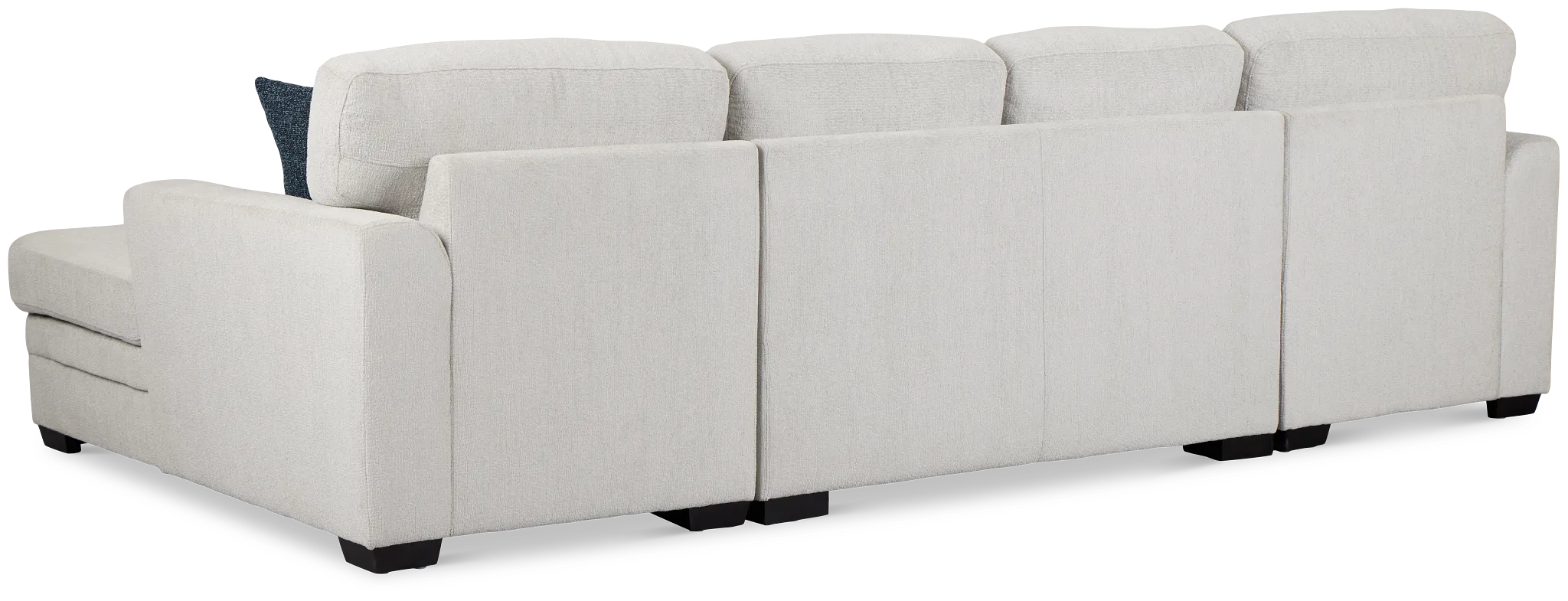 Everly Gray Fabric Double Chaise Sleeper Storage Sectional