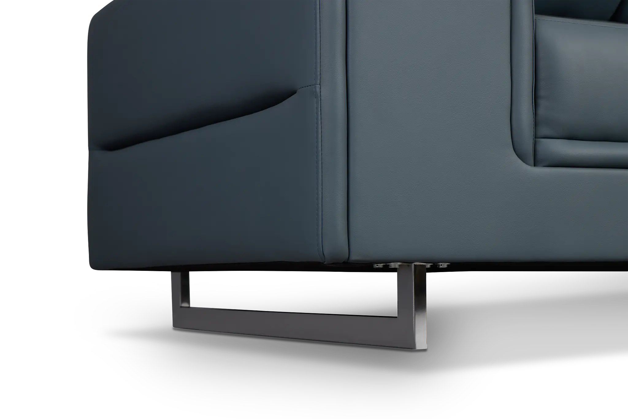 Drew Dark Blue Micro Sofa Drew Dark Blue Micro Sofa