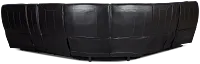 Casey Black Lthr/vinyl Large Triple Power Reclining Two-arm Sectional