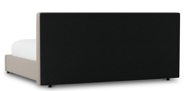 Grayton Elite Brown 44" Upholstered Platform Bed