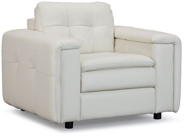Rowan Light Beige Leather Chair