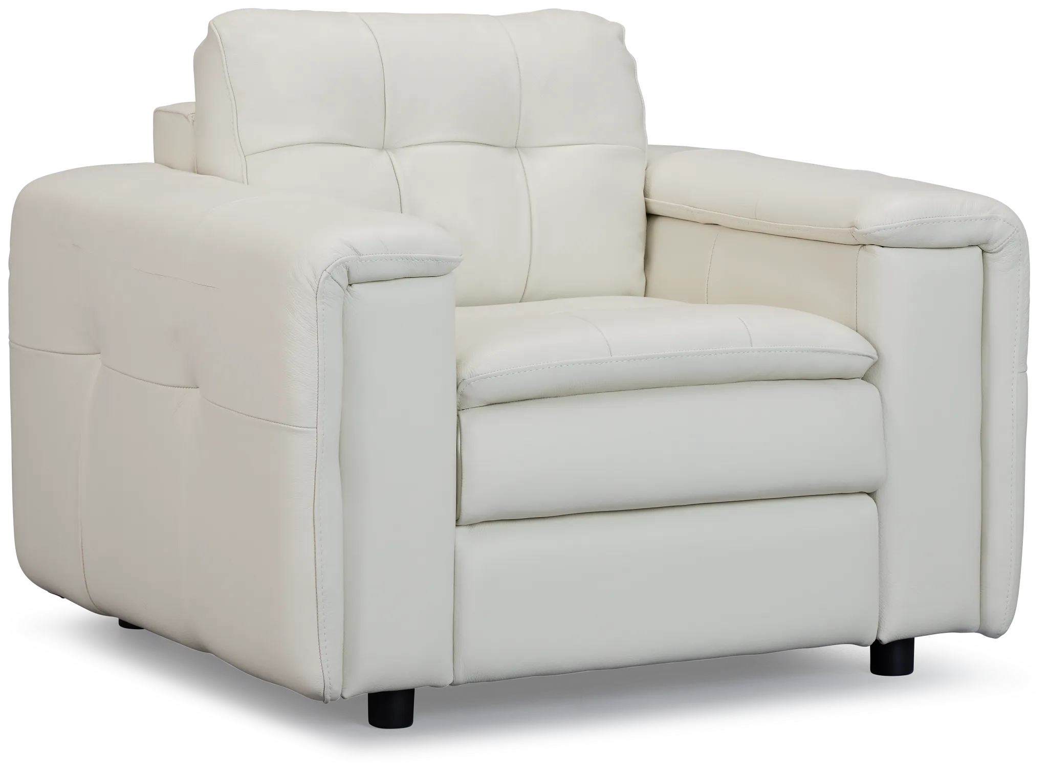 Rowan Light Beige Leather Chair