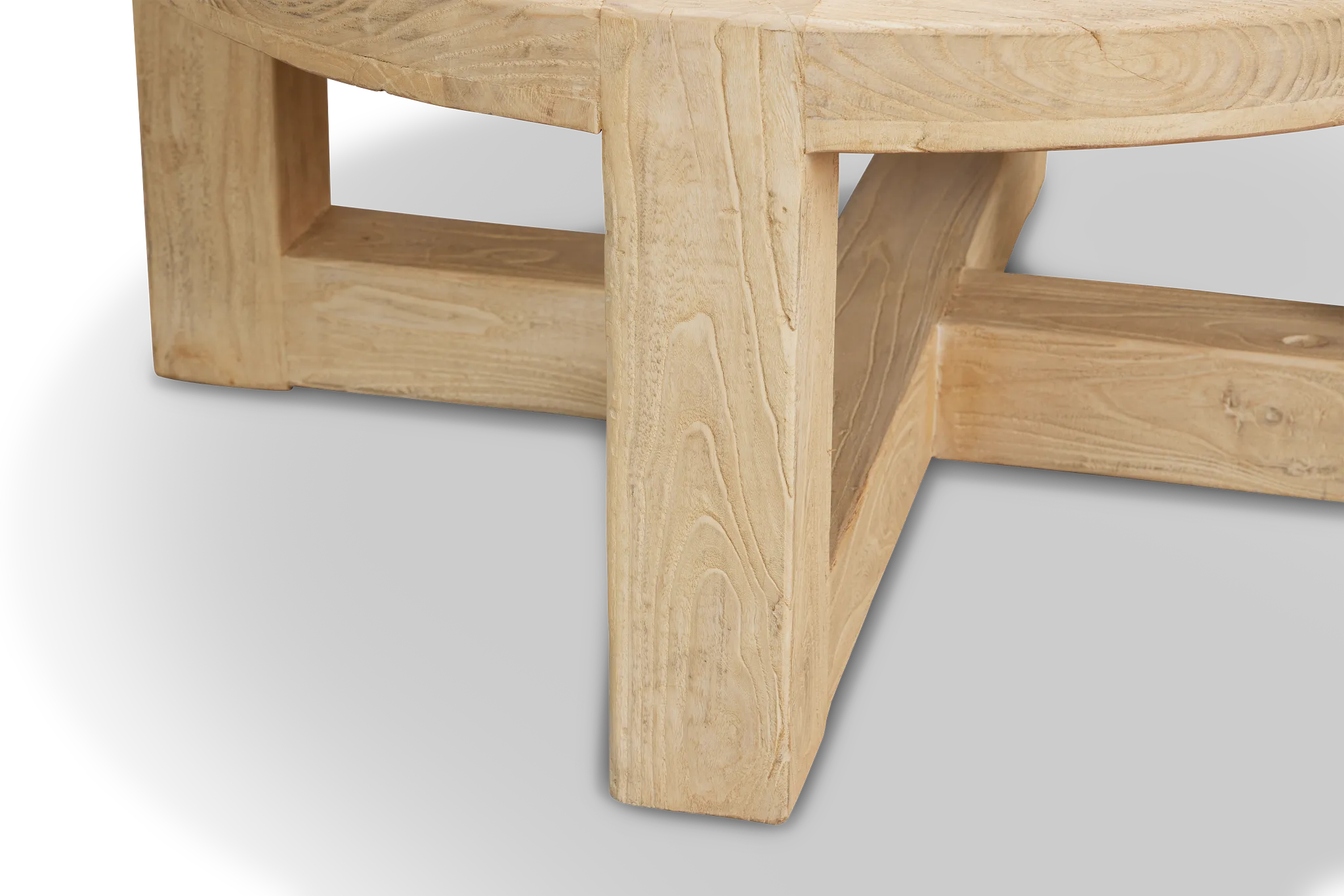 Clarisa Light Tone Round Coffee Table