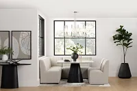 Palisades White Square Table, 2 Chairs & Bench