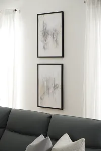 Augustine Light Gray Framed Wall Art