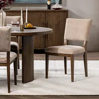 Elena Beige Set Of 2 Upholstered Side Chair
