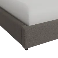 Grayton Elite Dark Gray 44" Upholstered Platform Bed
