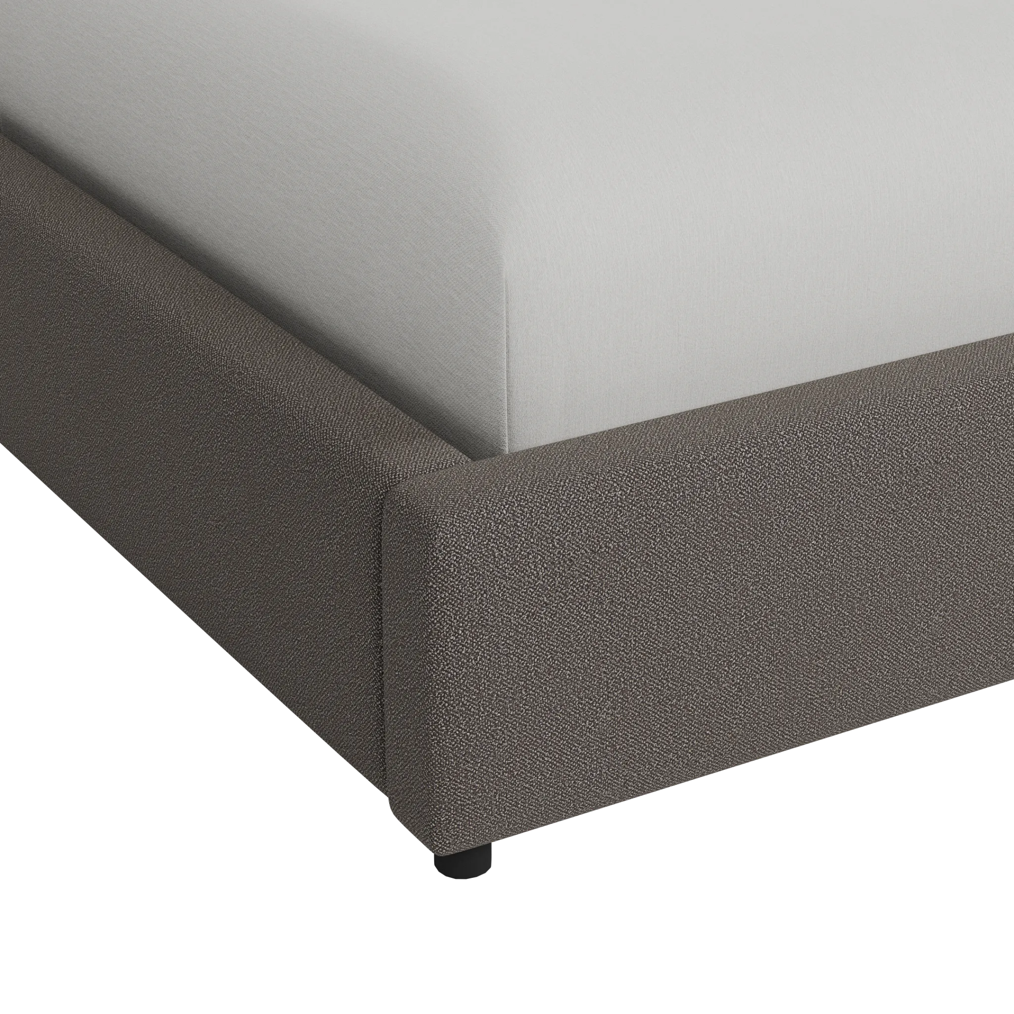 Grayton Elite Dark Gray 44" Upholstered Platform Bed