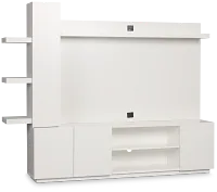 Alessandria White Entertainment Wall