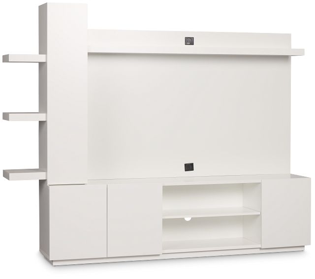 Alessandria White Entertainment Wall