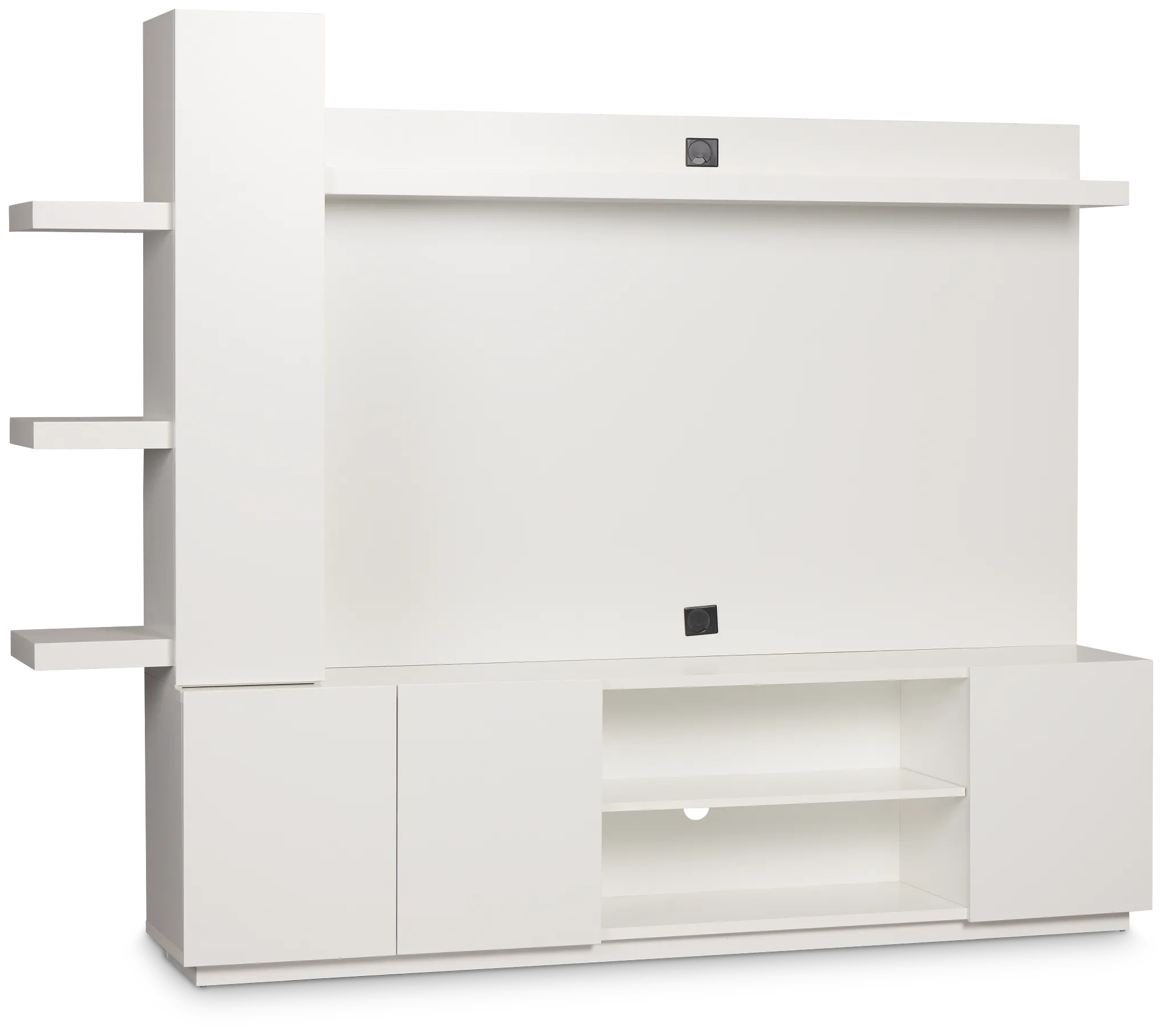 Alessandria White Entertainment Wall