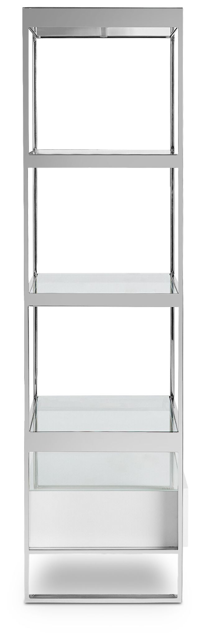 Miami White Open Bookcase