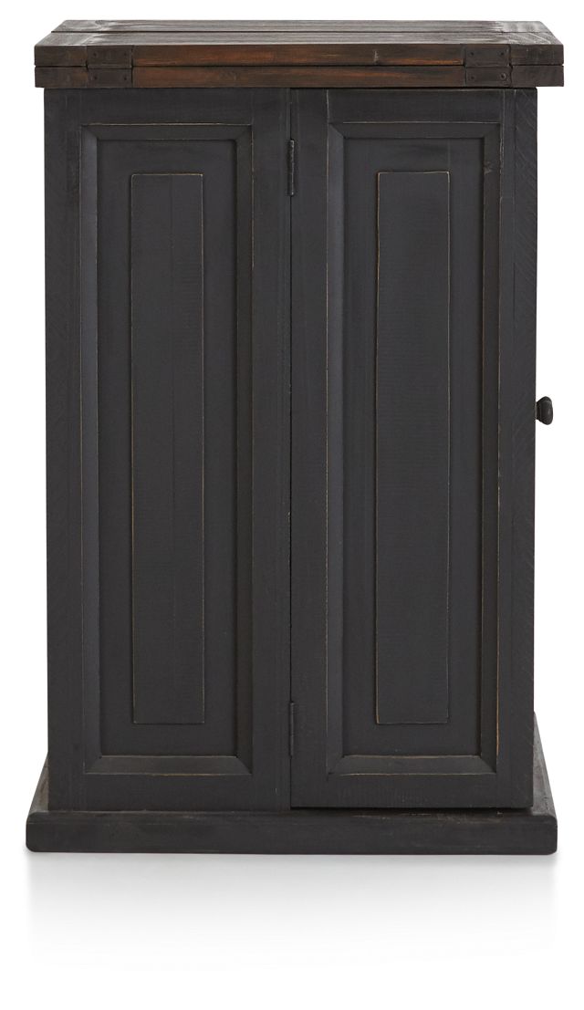 Connecticut Gray Wood Fold Out Bar