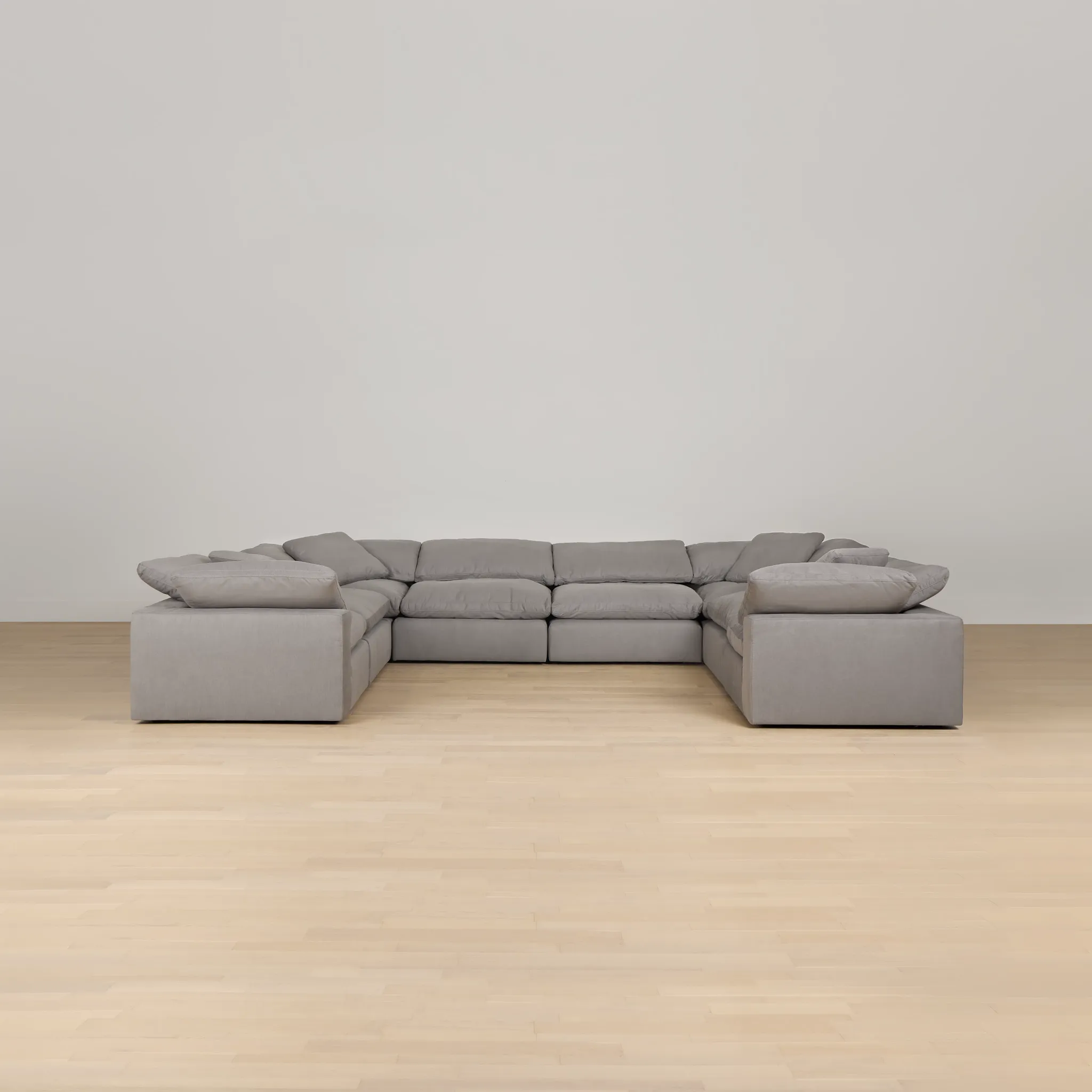 Nixon Light Gray Fabric 8-piece Modular Sectional
