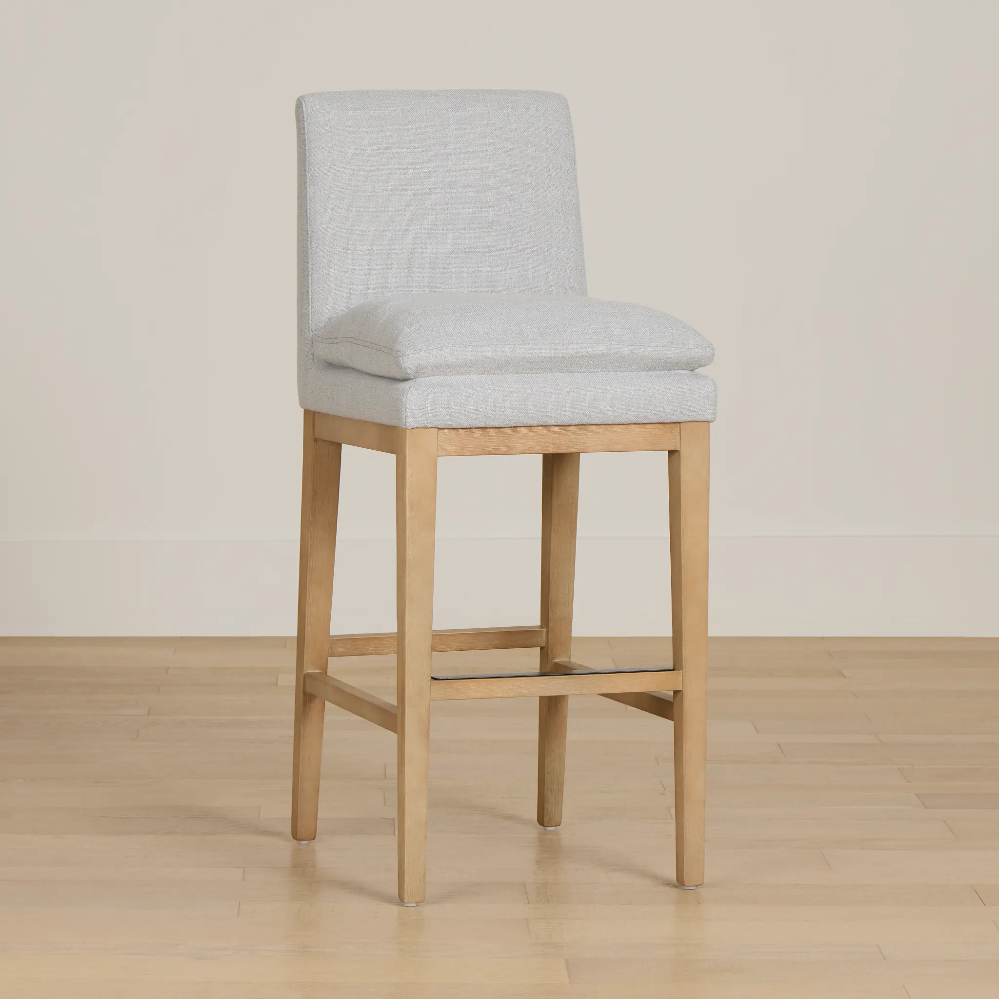 Willow Light Gray Fabric 30" Upholstered Barstool Willow Light Gray Fabric 30" Upholstered Barstool