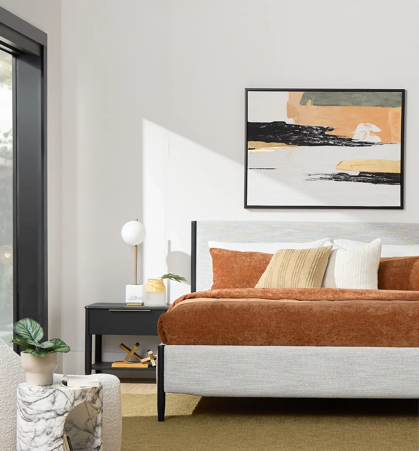 Stockton Black Uph Panel Bed Stockton Black Uph Panel Bed