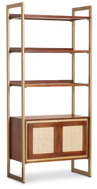 Briar Mid Tone Bookcase