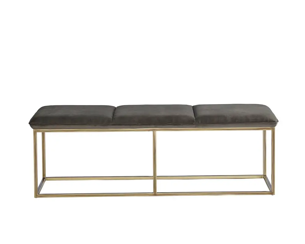Allyn Dark Gray Upholstered Bench Allyn Dark Gray Upholstered Bench