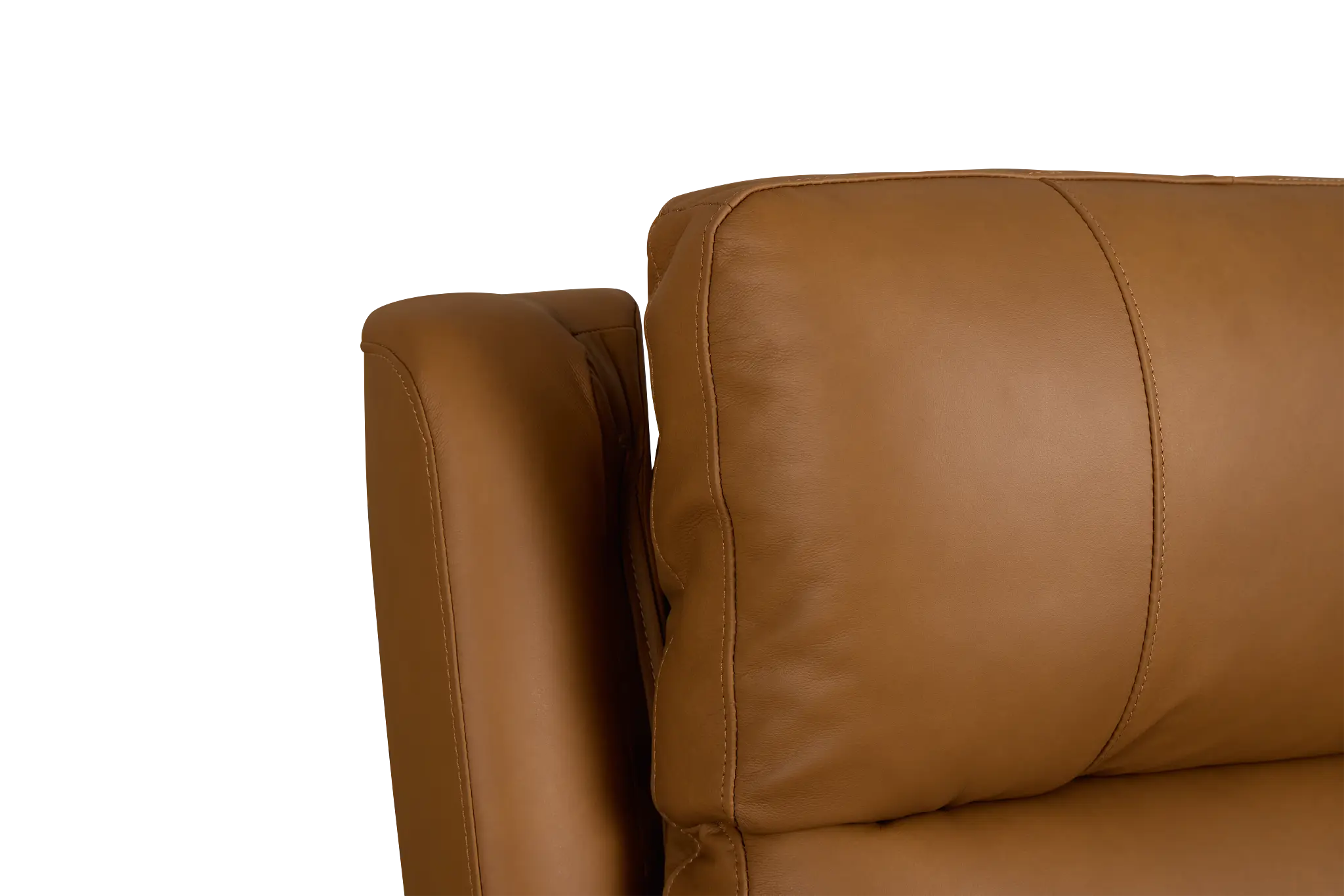 Summit Light Brown Lthr/vinyl Power Reclining Sofa W/ Power Headrest Summit Light Brown Lthr/vinyl Power Reclining Sofa W/ Power Headrest