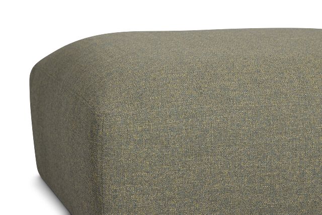 Baylor Green Fabric Ottoman