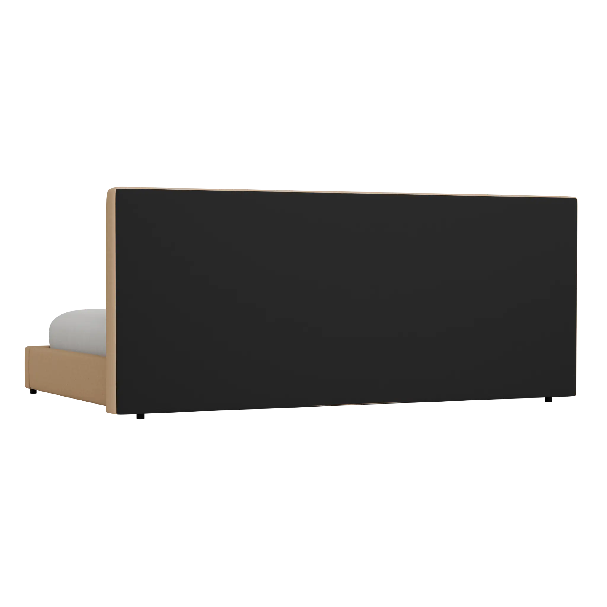 Grayton Merino Taupe 54" Upholstered Platform Bed Grayton Merino Taupe 54" Upholstered Platform Bed