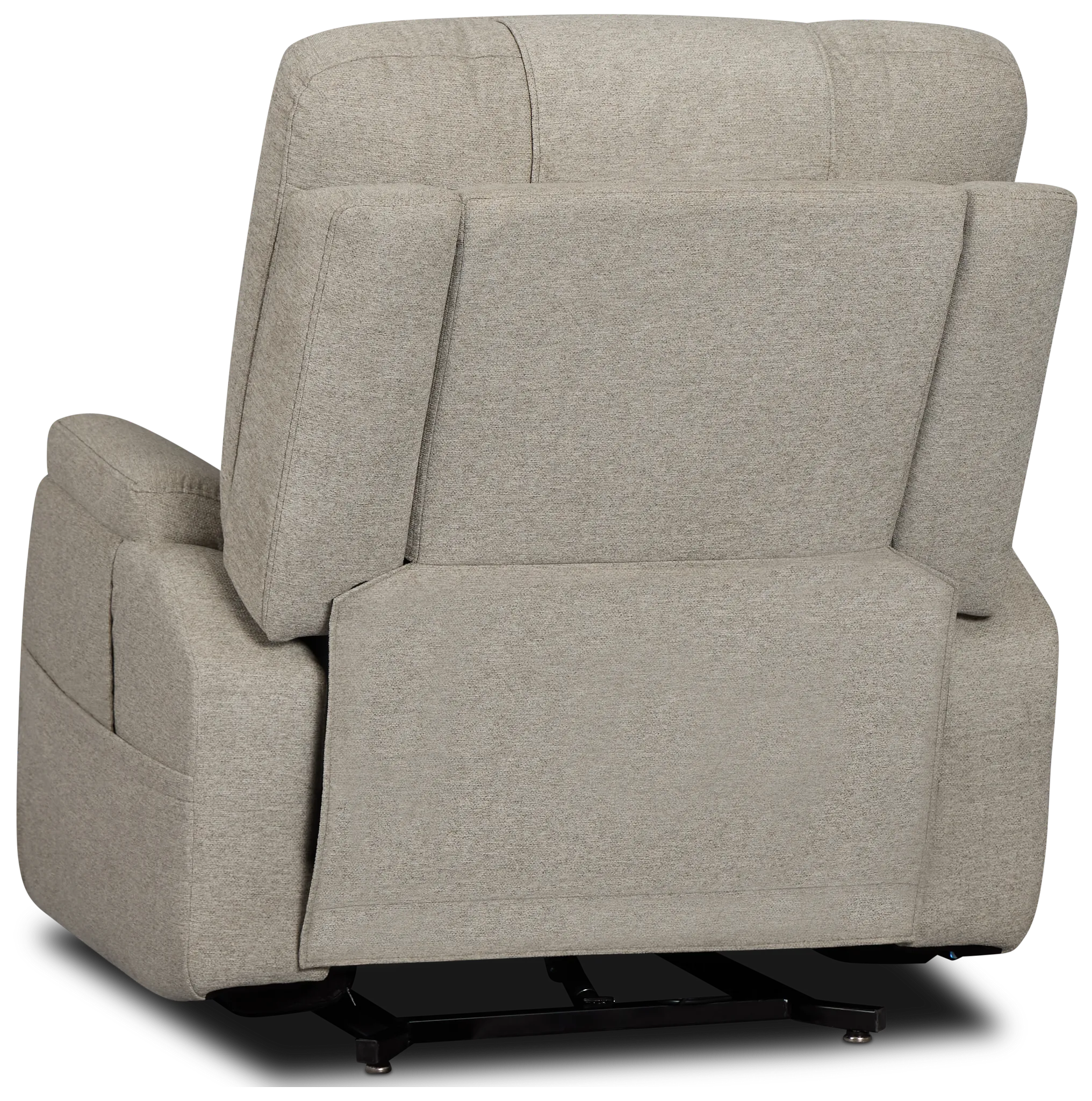 Zecliner Model 2 Light Gray Fabric Power Lift Recliner