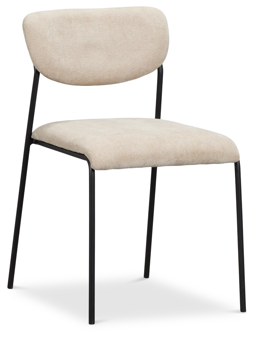 Lynden Beige Metal Upholstered Side Chair