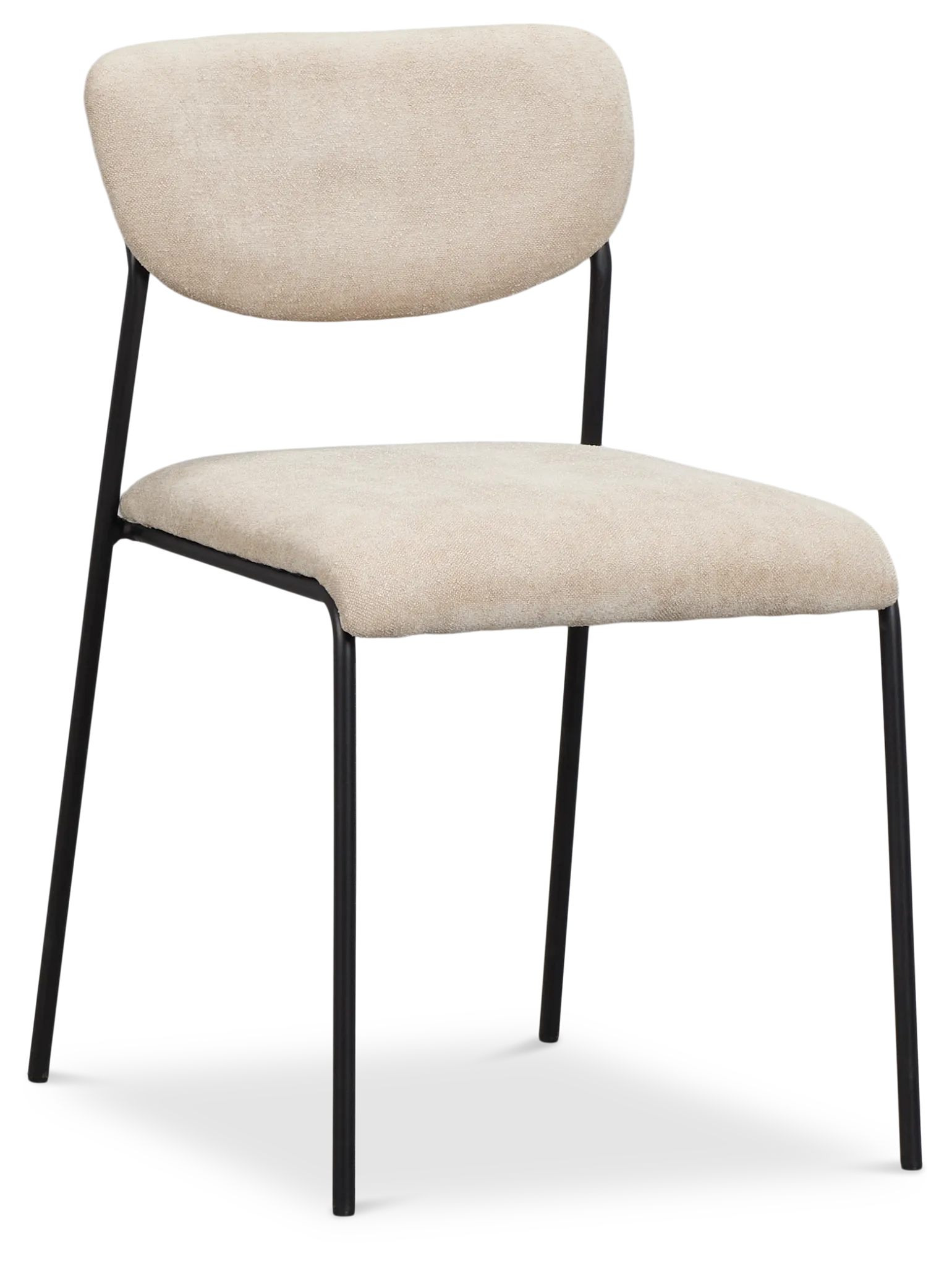 Lynden Beige Metal Upholstered Side Chair