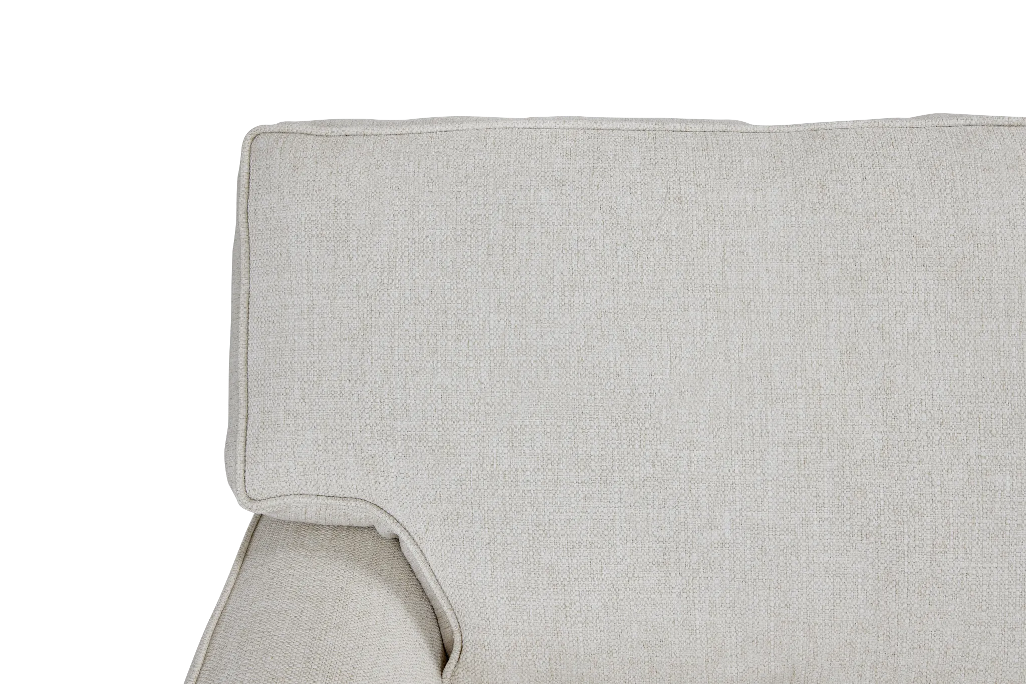 Austin White Fabric Large Left Chaise Sectional