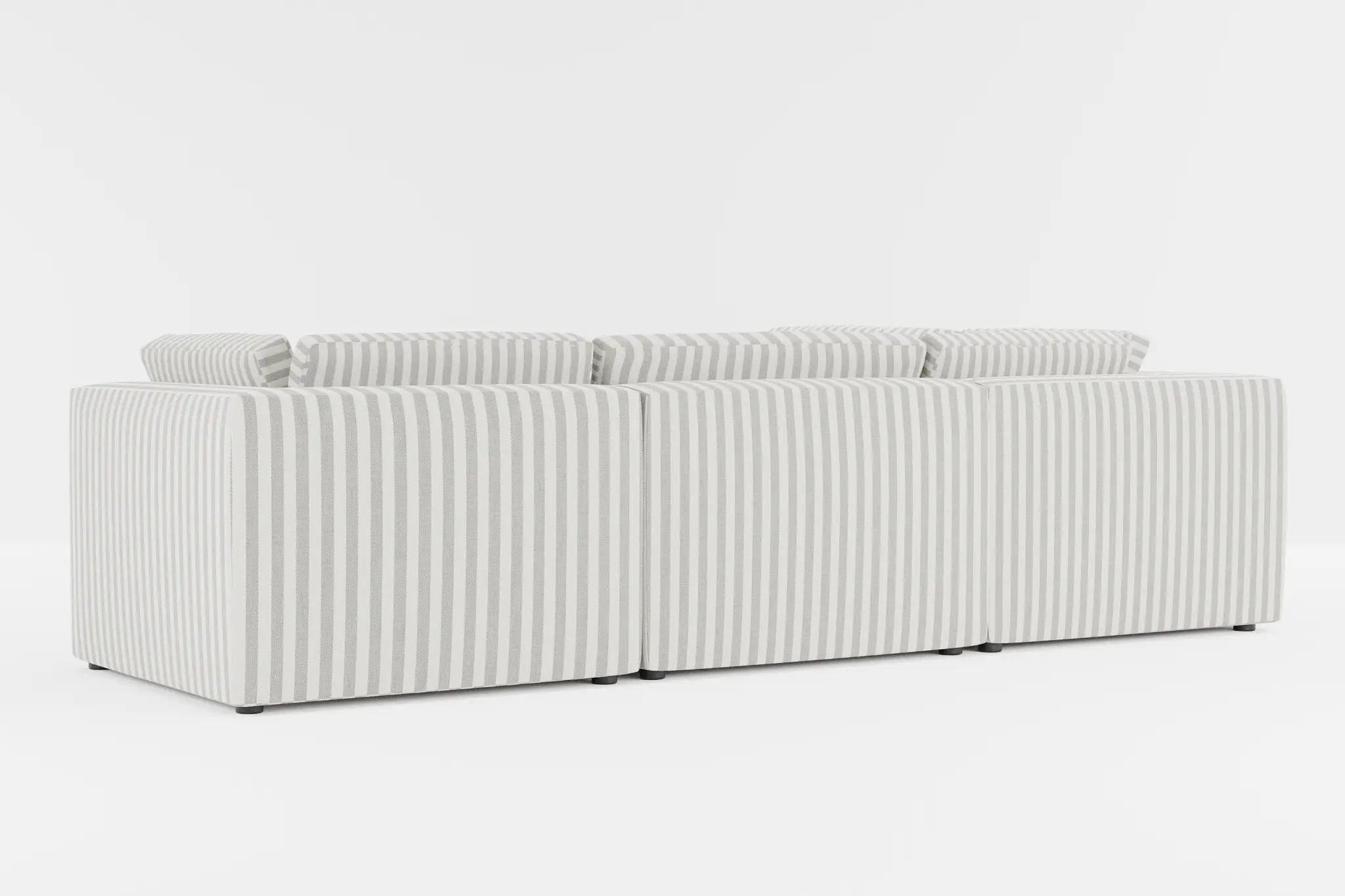 Destin Sea Lane Dark Gray Fabric 5pc Bumper Sectional Destin Sea Lane Dark Gray Fabric 5pc Bumper Sectional